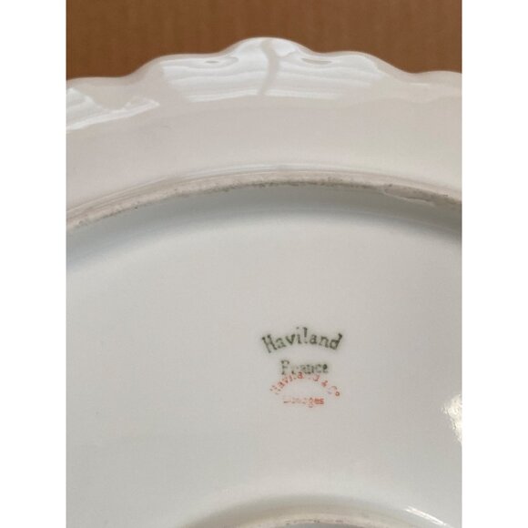 Limoges Hand Painted Porcelain Platter Plate Charger – French Collectible China - Picture 8 of 11